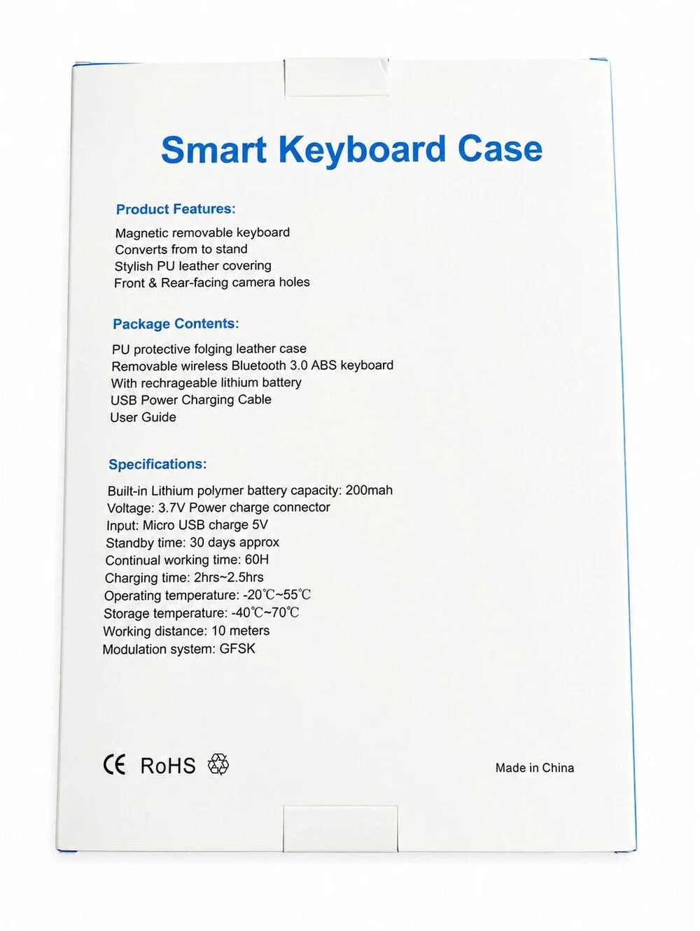 RoHS Smart Keyboard Case for iPad Air4/Air5 10.9